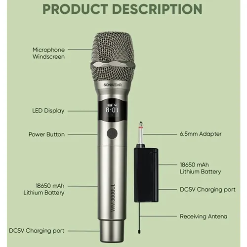 SonicGear WM 3000UL Wireless Microphone