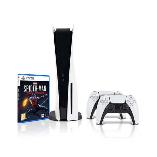 Sony PlayStation 5 Bundle with Spider Man Miles Morales + Extra DualSense Controller