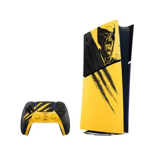 Sony PlayStation 5 Digital Edition Marvels Wolverine Battle Yellow Limited Edition Bundle