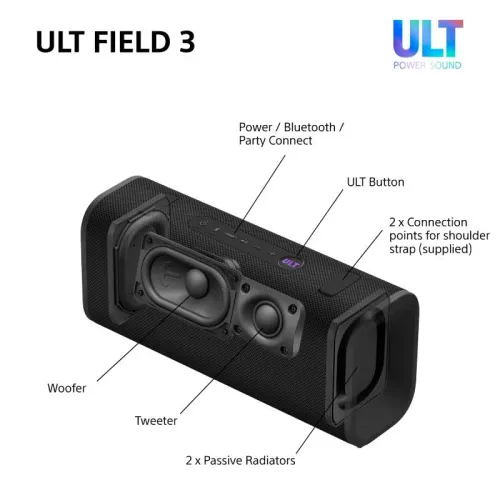 Sony ULT Field 3 Powerful Portable Bass Speaker