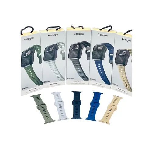 Spigen Silicone Sport Strap for Apple Watch 42mm/44mm/45mm