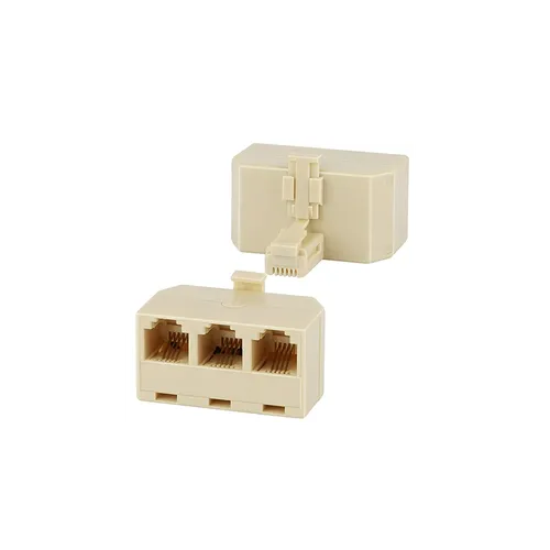 SPLITTER RJ11 3WAY COUPLER - MALE