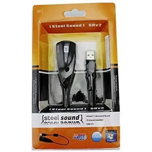 Steel Sound 5HV2 USB Plug and Play Virtual 7.1 Surround Sound Card Adapter