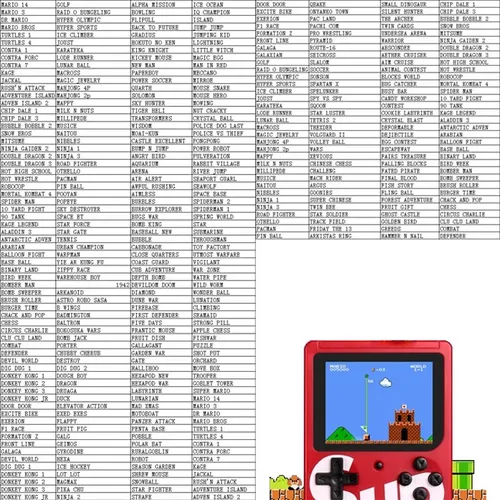 Sup Game Box 3 Inch Handheld Game Console 400 In 1 Retro Video Game