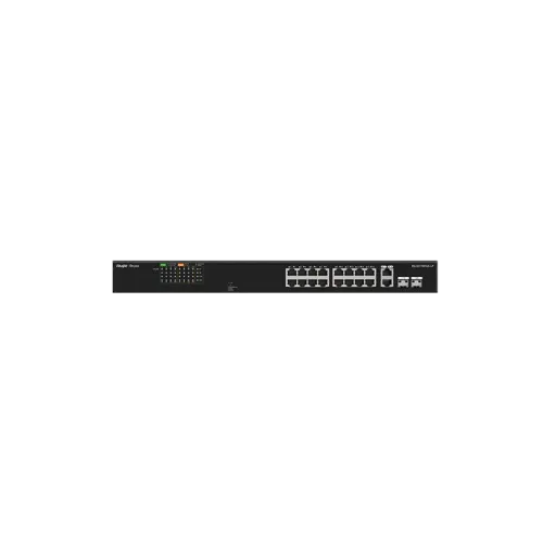 SWITCH - RUIJIE REYEE RG-ES118FGS-LP 16 PORT 10/100MBPS POE+ WITH 2 PORT GE/SFP SWITCH
