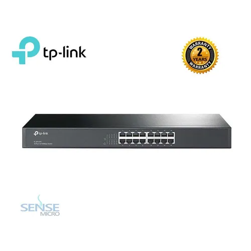 SWITCH - TP-LINK TL-SF1016 16 PORT 10/100M RACK MOUNTABLE