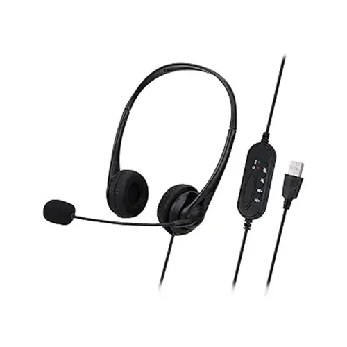 SY490MV Call Center Wired Headset Wired Control USB+3.5MM Port