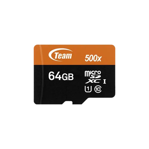 TEAM MICRO SDXC 64GB CLS10 WITH ADAPTOR (3y)