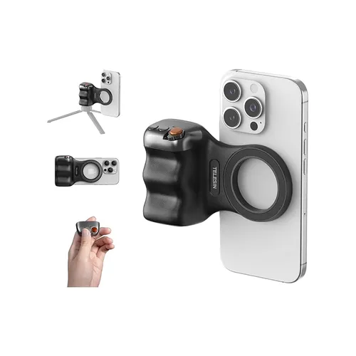 TELESIN Fun Shot Magnetic Grip2 DSLR Camera Style Shutter Grip for Phones