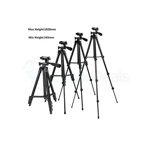 TF-3120 Black Edition Aluminum Alloy Smart Phone and Camera Tripod