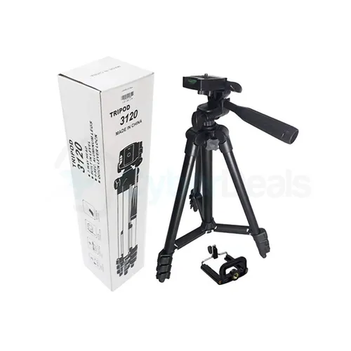 TF-3120 Black Edition Aluminum Alloy Smart Phone and Camera Tripod