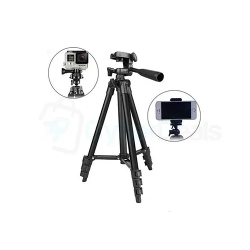 TF-3120 Black Edition Aluminum Alloy Smart Phone and Camera Tripod