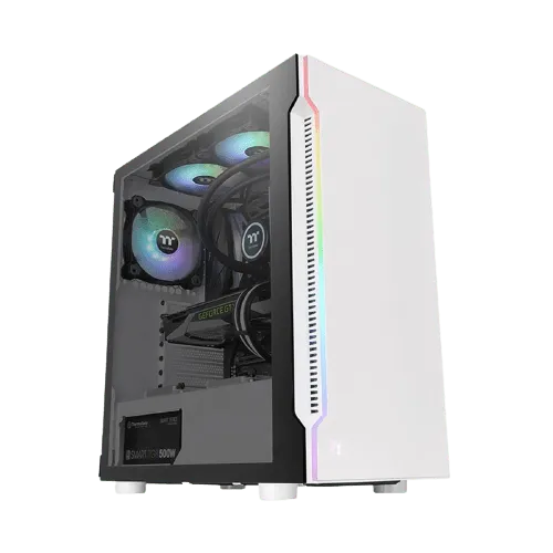 Thermaltake H200 Tempered Glass Snow Edition RGB Casing