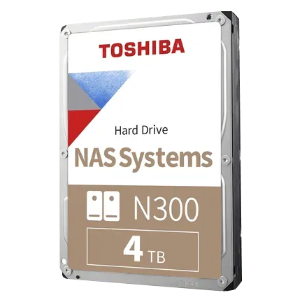 Toshiba 4TB N300 7200RPM Internal NAS Hard Disk