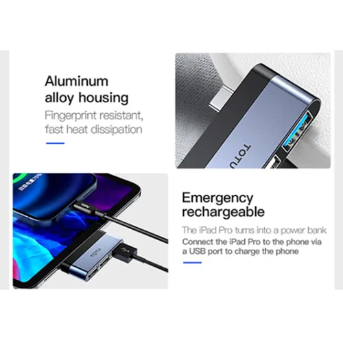 TOTU Mini Hub Type-C TO HDMI+USB 3.0 Linglong Series Docking Station