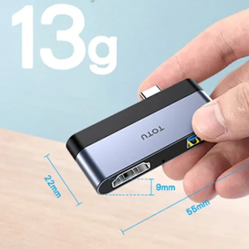 TOTU Mini Hub Type-C TO HDMI+USB 3.0 Linglong Series Docking Station