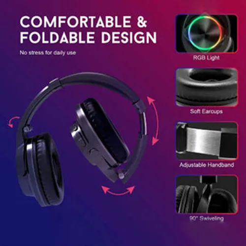 Totu Wireless Foldable Gaming Headset