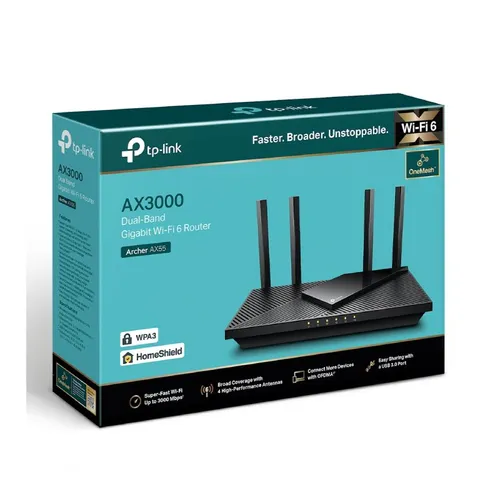 Tp-Link Archer AX55 AX3000 Dual Band Gigabit Wi-Fi 6 Router