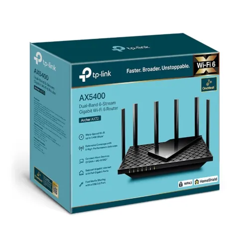 TP-Link Archer AX72 AX5400 Dual-Band Gigabit Wi-Fi 6 Router