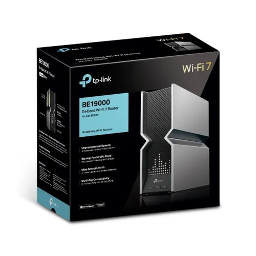 TP-Link Archer BE800 BE19000 Tri-Band Wi-Fi 7 Router