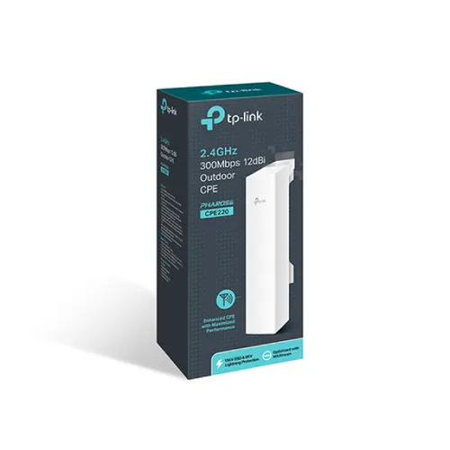 Tp-Link CPE220 2.4GHz 300Mbps 12dBi Outdoor CPE