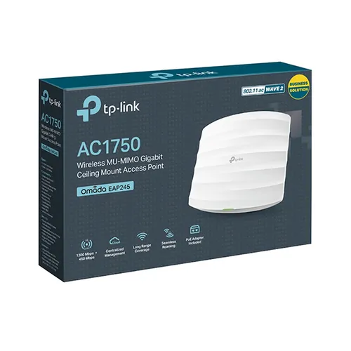 TP-Link EAP245 AC1750 MU-MIMO Gigabit Ceiling Mount Access Point