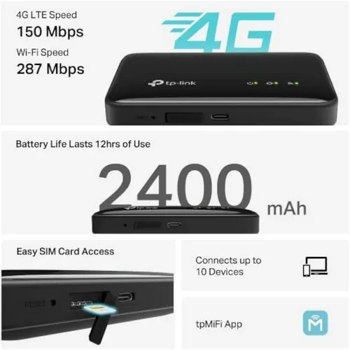 Tp-Link M7005 4G Mobile WiFi Router