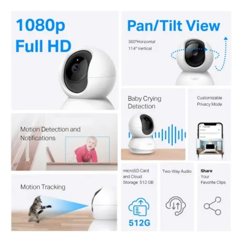 TP-Link Tapo C200 | Pan/Tilt Home Security Wi-Fi Camera