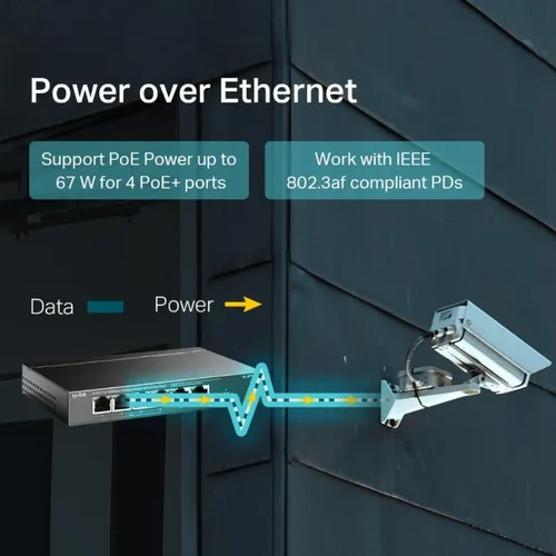 Tp-Link TL-SF1006P | 6-Port 10/100Mbps Desktop PoE Switch with 4-Port PoE+