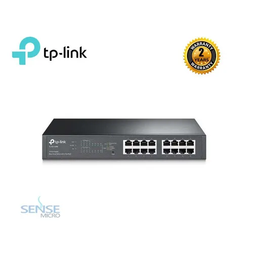 TP-LINK TL-SG1016PE 16 PORT GIGABIT 8-PoE+ RACK MOUNTABLE SWITCH