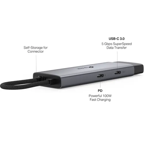 TP-Link UH5020C USB Type-C to 4K@60Hz HDMI, 100W PD, 1× USB-C Data Port, 2× USB-A Data Ports 5 Port Hub Adapter