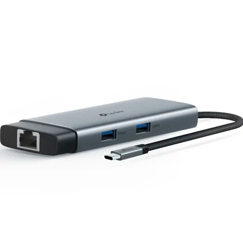 TP-Link UH6120C USB Type-C to 4K@60Hz HDMI, 1 Gbps Ethernet Port, 100W PD, 1× USB-C Data Ports, 2× USB-A Data Ports 6-Port Hub Adapter