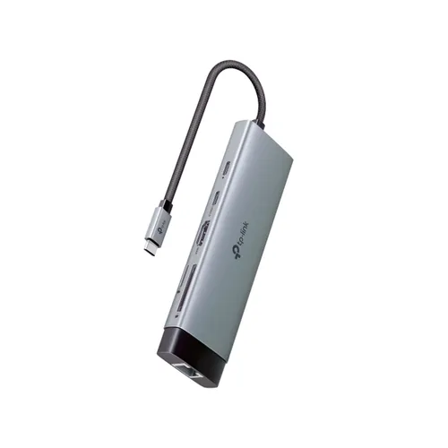 TP-Link UH9120C USB Type-C to 4K@60Hz HDMI, 1 Gbps Ethernet Port, SD & microSD UHS-I, 100W Power Delivery, 1× USB-C Data Ports, 3× USB-A Data Ports 9-Port Hub Adapter