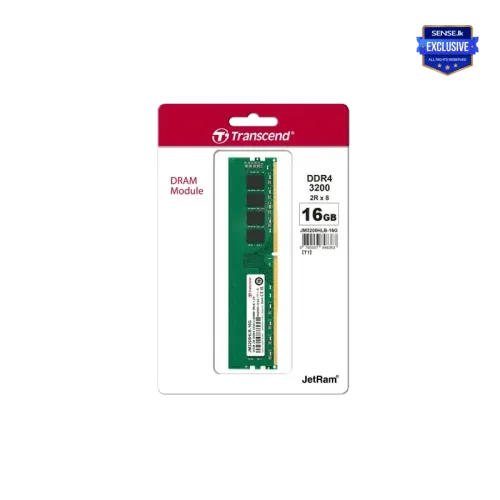 TRANSCEND 16GB DDR4 3200MHZ DESKTOP(JM3200HLB-16G)-(3y)