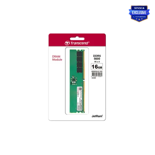 TRANSCEND 16GB DDR5 5600MHZ DESKTOP(JM5600ALE-16G)-(3y)