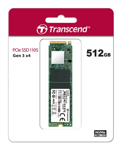 Transcend 512GB Nvme PCIe Gen3 MTE110S M.2 SSD