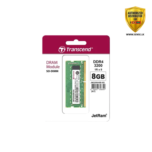 TRANSCEND 8GB DDR4 3200MHZ NOTEBOOK (JM3200HSB-8G)-(3y)