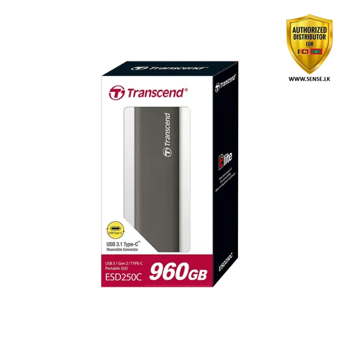 TRANSCEND ESD250C 960GB PORTABLE SSD (3y)