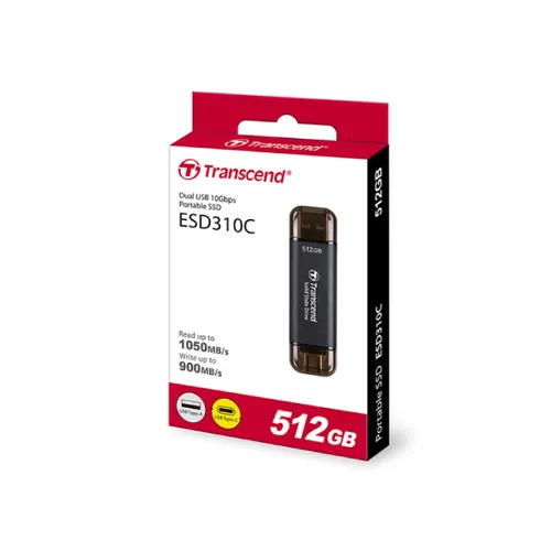 Transcend ESD310C Portable SSD 512GB 1050MBPS Read 900 Write