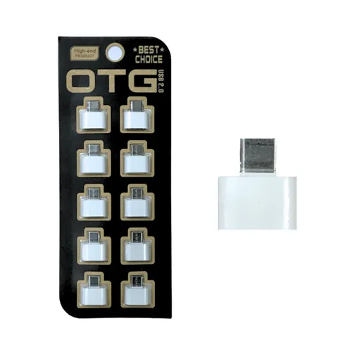 Type-C OTG 2.0 Black Model-F2 – 10 pcs Pack