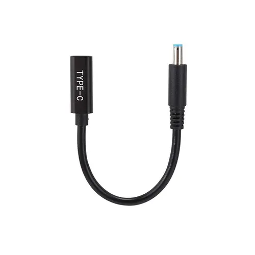 Type-C PD Female Input to HP Blue Tip Charging Cable Adapter