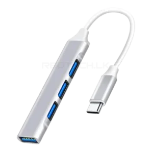 Type-C USB Hub – USB 3.0 5Gbps – Aluminium