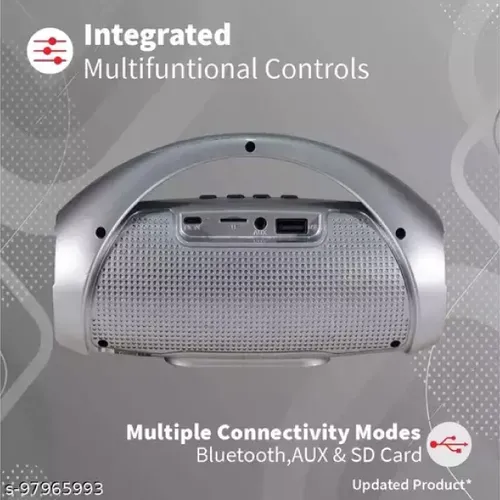 U&i Kingdom 8W Wireless Speaker with 10 Hours Battery Backup 8 W Bluetooth Speaker (Grey, Stereo Channel) (UiBS-6795)