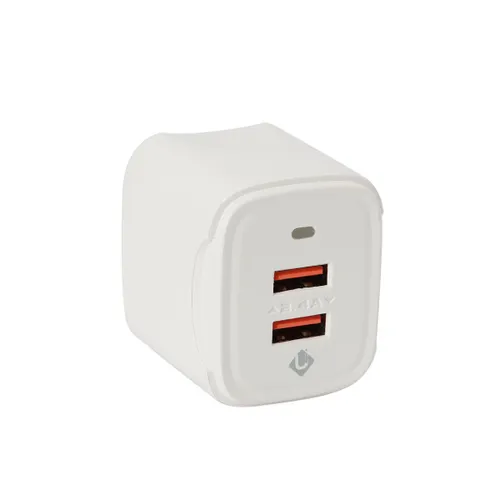 U&I (uich 0009) 2Usb Port Fast Charger, White, 2.4A