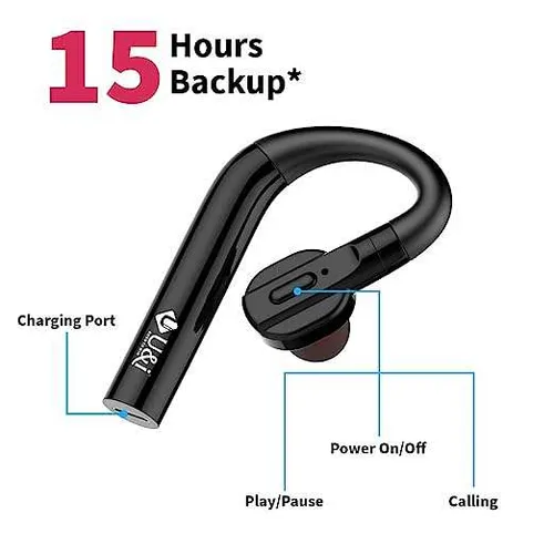 U&i Touch Series Single Bluetooth Headset with 15 Hours of Call Time Bluetooth Headset