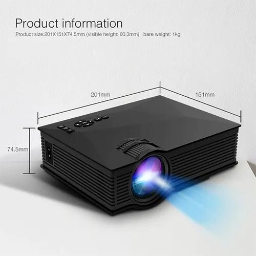 UC68s Led Projector HD 1080P 1800 Lumens Beamer Home Theater Proyector Portable Cinema WIFI Multi Screen