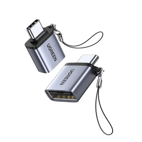 UGREEEN 50283 Type C to USB 3.0 A Adapter with Lanyard- Space Gray