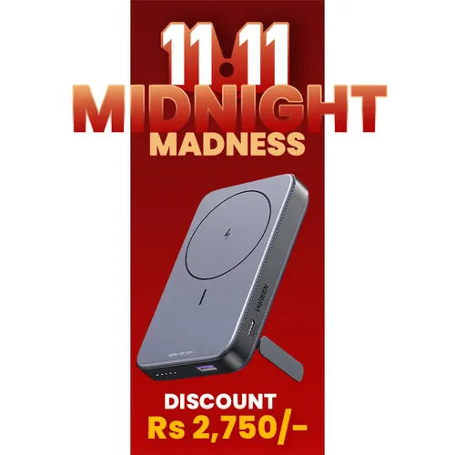 Ugreen 10000mAh MIni Magnetic Wireless 20W Power Bank With Holder - 15086