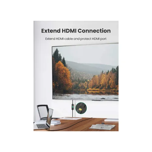 Ugreen (10141) HDMI Cable HDMI Male to Female Extension Cable Support 3D 4K 1080P HDMI Extender (Black,1m)