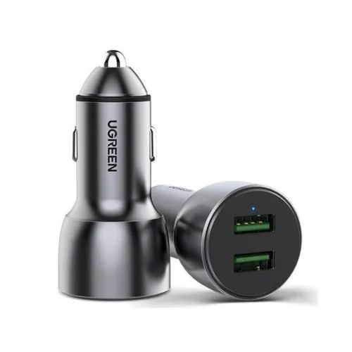 Ugreen 10144 USB Car Charger Adapter 36W - Dual USB Fast Charging